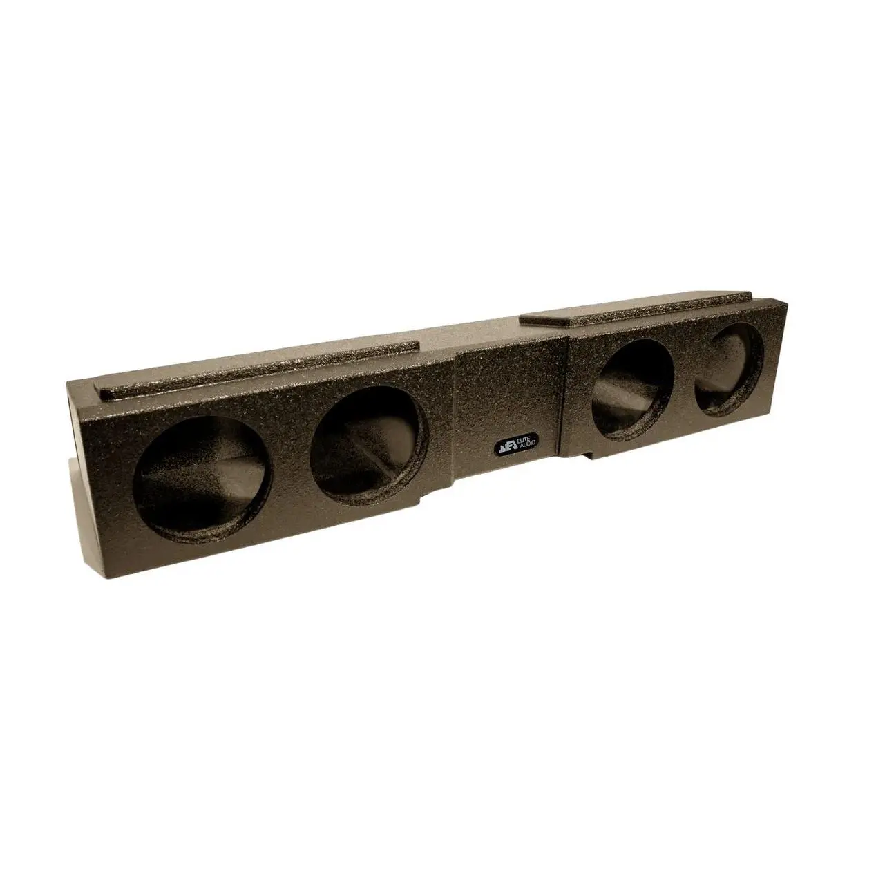 Elite Audio Enclosures | Ford Super Duty 2017+ Quad 8" Ported Double Baffle - USA Made Subwoofer Box with Bed Liner Spray Finish