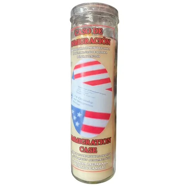 Candle Perfume - Veladora Preprada - Caso De Inmigracion Decor Ornaments Decoration