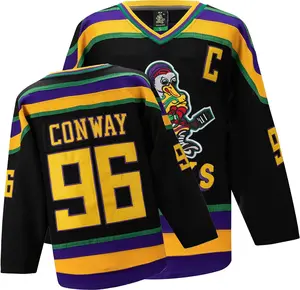 90s Mighty Ducks Hockey Jersey — Charlie Conway Retro Fit