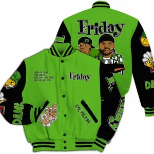Varsity Jacket To Match Air Foamposite One Volt - Friday Sneaker Stress Style All Over Print T6J