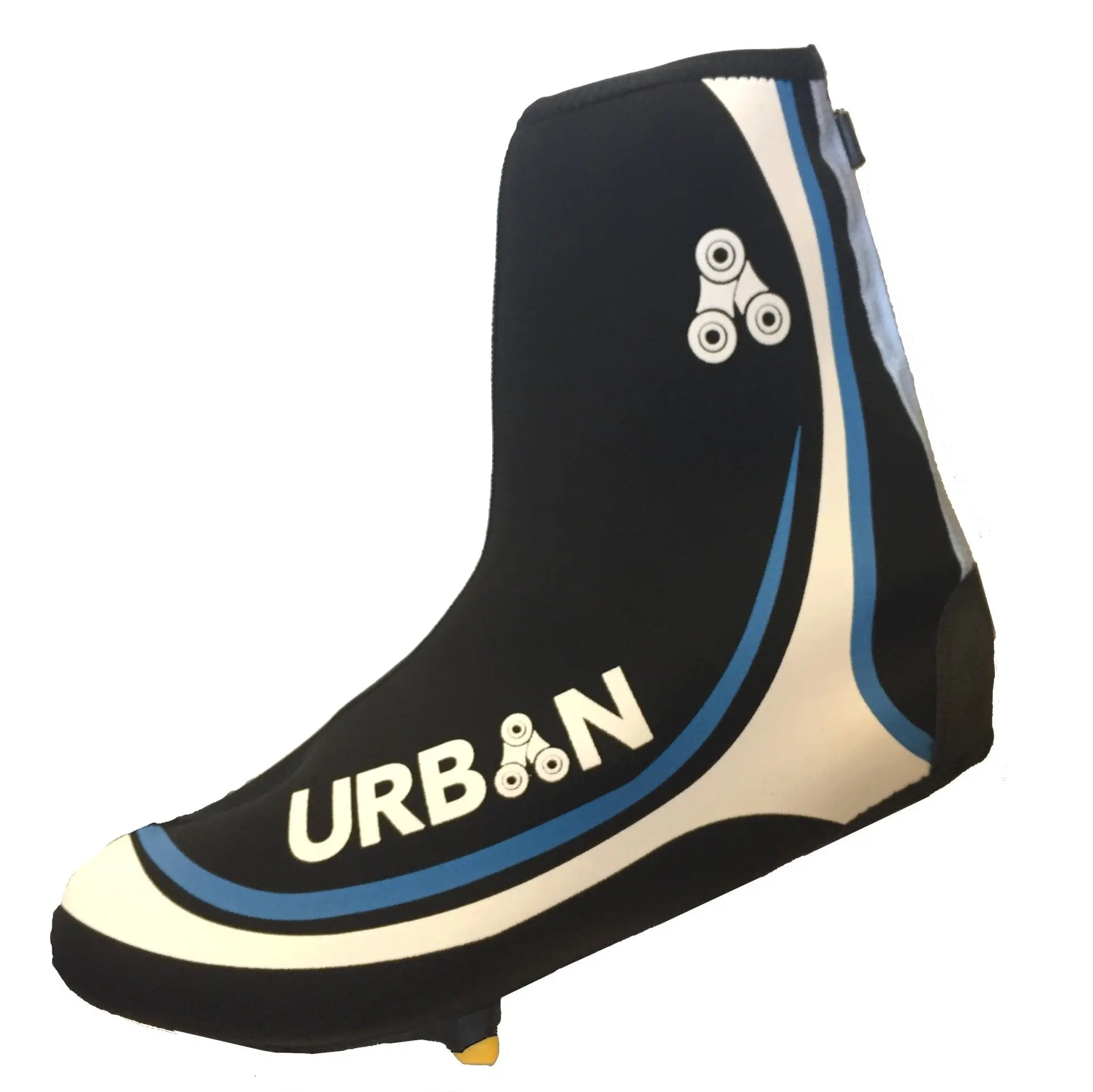 Urban Cycling Shoe Covers with Reflective Zipper - Windproof, Waterproof Neoprene Overshoes for Road and MTB, All Clip Shoe Type