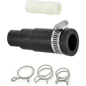 Dishwasher Connector Kit for Insinkerator Garbage Disposals, Dishwasher Drain and Disposal Connector Include 1 Inlet Connector 1 Hose Clamp 3 Spring Clamps