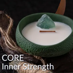 DeepFlow Energy Mountain Crystal Candle - Handcrafted Ritual Piece for Love Claiming, Purification, Emotional Alignment | Home Decor Accent