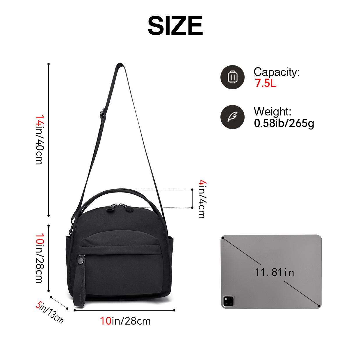WDX Women's Small Lightweight Quilted Oxford Fabric Tote Bag (11x5.1x11in) - 2026 New Solid Color Zipper Casual Commuting Handbag, Work Bag, Everyday Purse & Crossbody Shoulder Handheld Accessories for Women WDX Women's Small Lightweight Quilted Oxford Fabric Tote Bag (11x5.1x11in) - 2026 New Solid Color Zipper Casual Commuting Handbag, Work Bag, Everyday Purse & Crossbody Shoulder Handheld Accessories for Women
