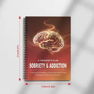 Addiction Recovery Theme Spiral Notebook, Core Information and Design Interpretation, Ideal for Personal Reflection and Journaling