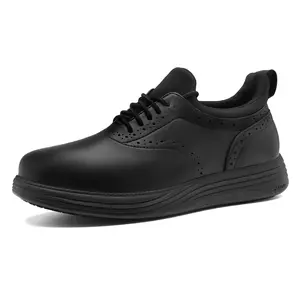 Mens Work Shoes Walking Sneakers Non Slip Waterproof Slip On In Motion Design Food Service Chef Kitchen Water Resistant Round Toe Laces Slip On Footwear
