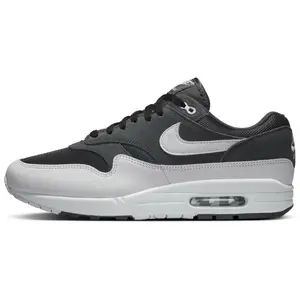 Nike Air Max 1 Off Noir Men's Low-Top Casual Running Shoes in Gray-Black, Durable and Versatile