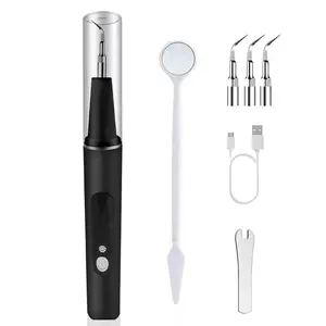 Oral Irrigator Oral Plaque Tartar Remover for Teeth Dental Calculus Remover with LED Light 5 Modes Rechargeable Cleaning Kit White adult gift dental  teeth  cleaner