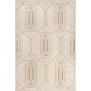 Letitia Raised Diamond Indoor/Outdoor Area Rug