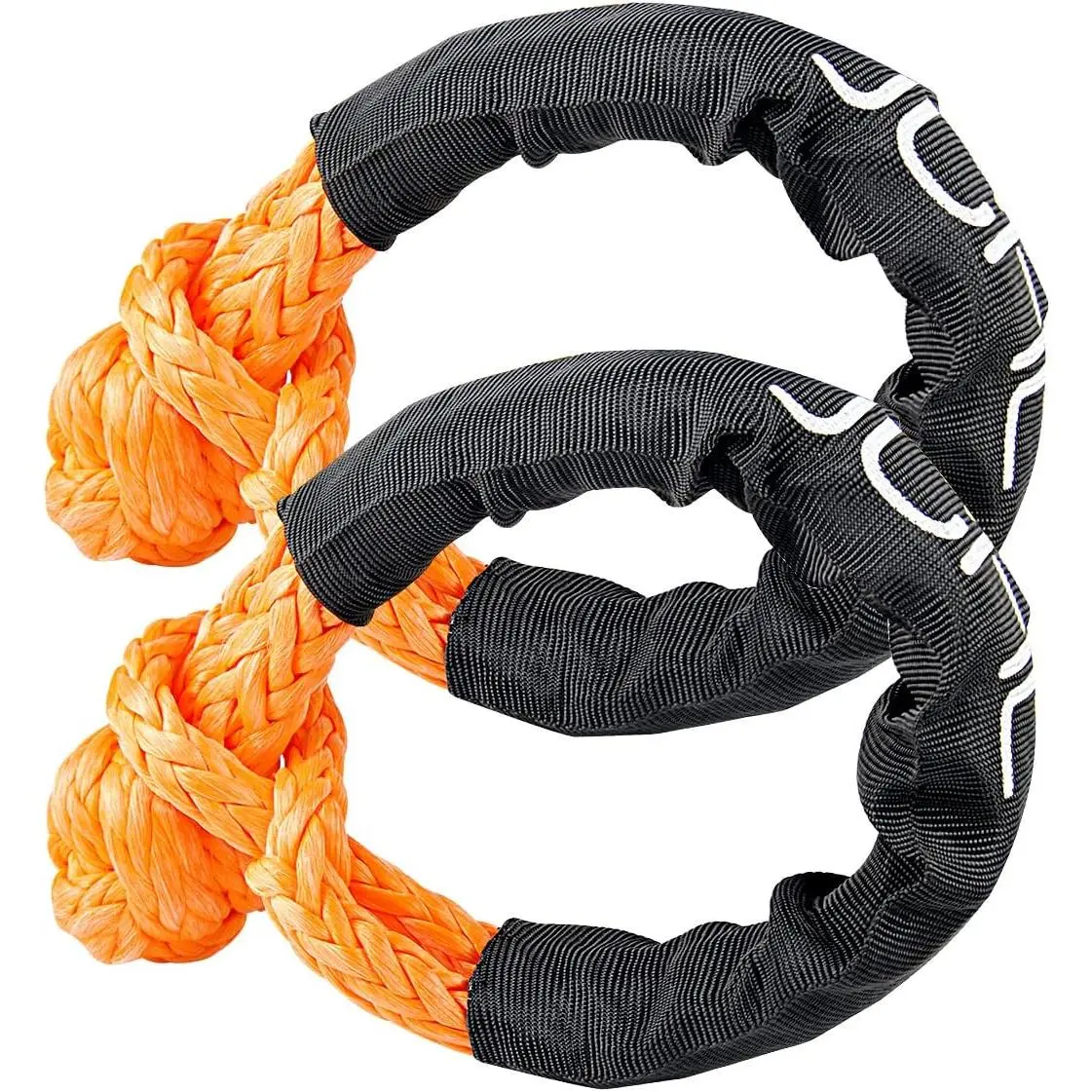 Soft Shackle Synthetic Road  Rope 1/2' X 23 Inch 56000LBS Breaking Strength Tow Shackles for Sailing SUV Off Road Towing ATV  2 Pack
