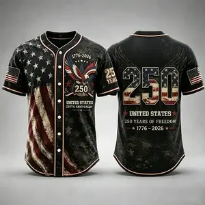 USA 250th Anniversary BaseballJersey,USA Jersey,1776-2026 PatrioticShirt,4 the of July Gift,Freedom Jersey