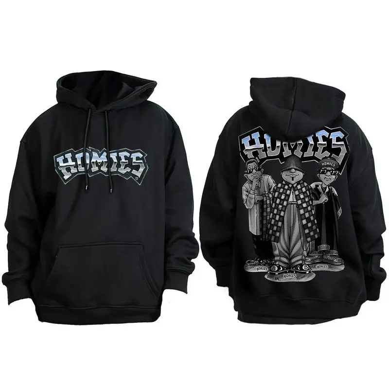 Homies Chicano Tattoo Unisex Cotton Graphic Sweatshirt gangster clothes brochacho t-shirt mexico lover vintage forever vacation comfort