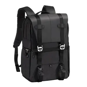 Men's Travel Backpack, Photographer Bag, Laptop Camera Drone Storage, 15.6 Inch Notebook Compatible, Multi-Device Organizer