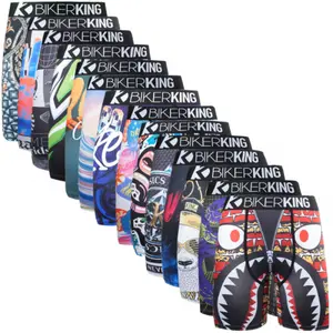 Men's underwear, trendy printed, breathable, comfortable, boxer style, high-performance, four-way stretch, plus size S-3xl