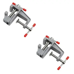 Mini Jewelry Watch Clamp Set, Craft Repair Tool, Portable Workbench Vise, Adjustable Rotating Locking Jaw, Hobby & Repair Tools