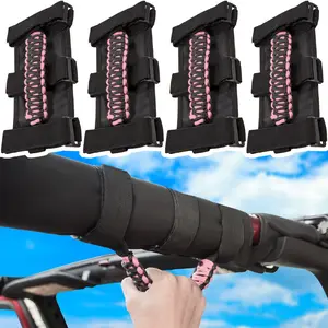 Roll Bar Grab Handle Grip Handle for Jeep Wrangler CJ YJ TJ JK JL Gladiator 4PCS