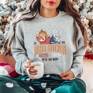 Miser Brothers Heating And Cooling Sweatshirt, Snow Miser Heat Miser T-shirt, Miser Brothers Fans Sweater, Miser Brothers Christmas, Xmas Gift