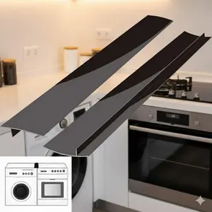 Self-Adhesive High-Temperature Kitchen Gap Seal Strip, Oil Splash & Dust Proof for Stove Oven, 1-PC Leak Barrier, Cuttable No Drill Grout Cover, Strong Adhesive Dirt Resistant Sealing Tape, Self Adhesive Silicone