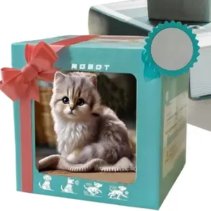Realistic Robot Cat Toy - Walking Meowing Plush Kitten, Interactive Electronic Pet, Kids Gift for Birthday & Christmas