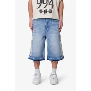 mnml Ultra Baggy Bone Denim Shorts - Blue