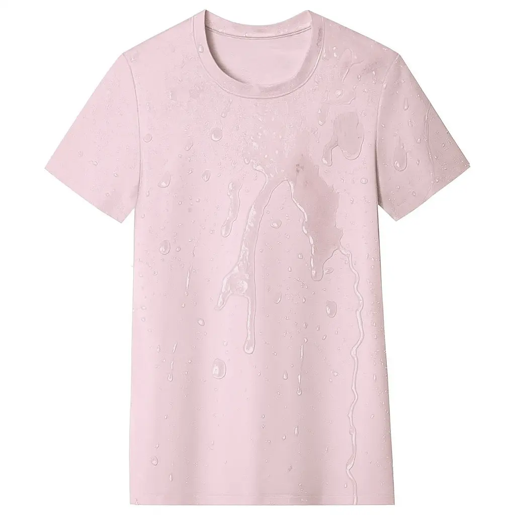 Women's Pink Waterproof T-Shirt - Large