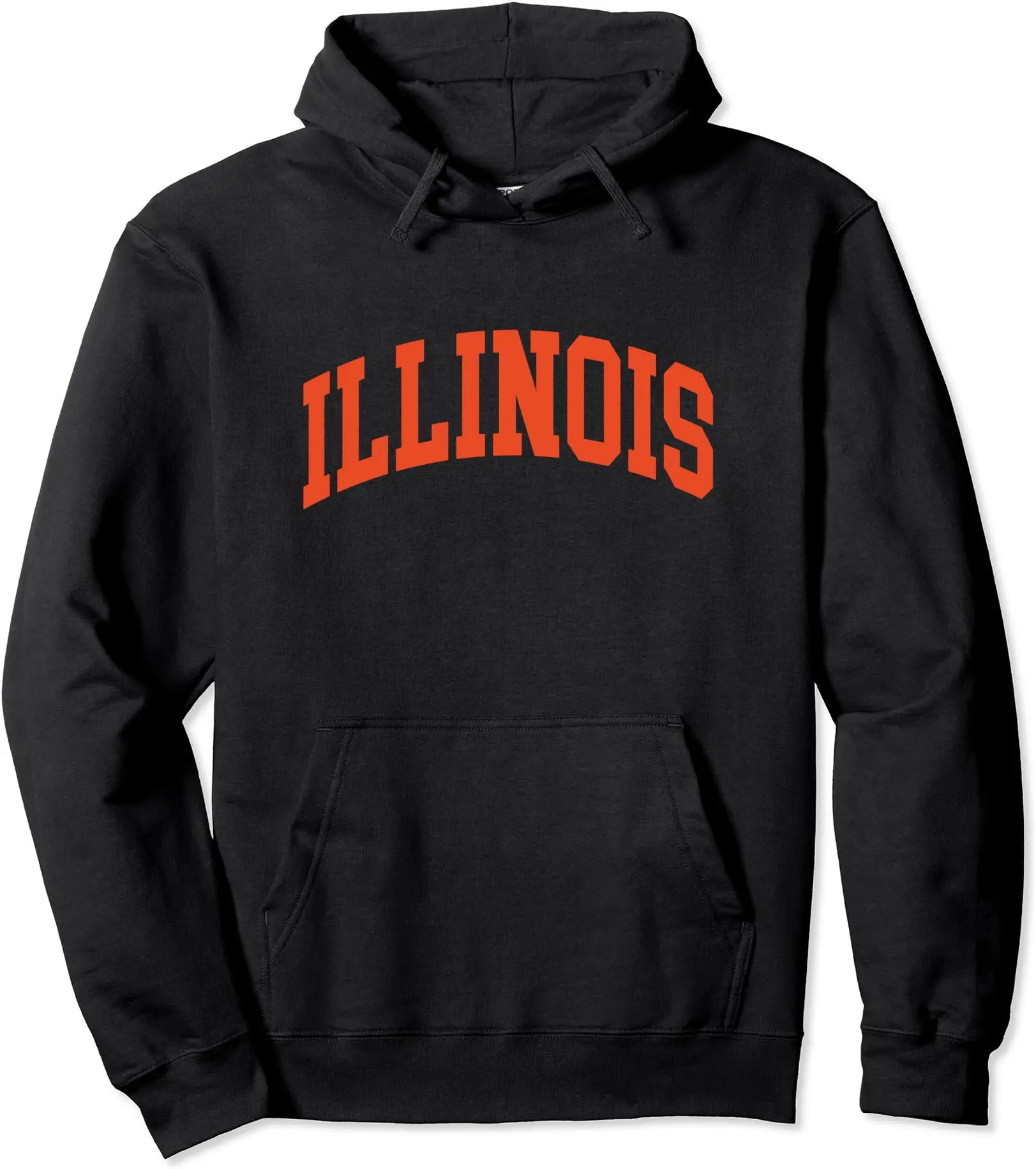 ILLINOIS Vintage Throwback Hoodie – Unisex Streetwear Retro Varsity City Pullover