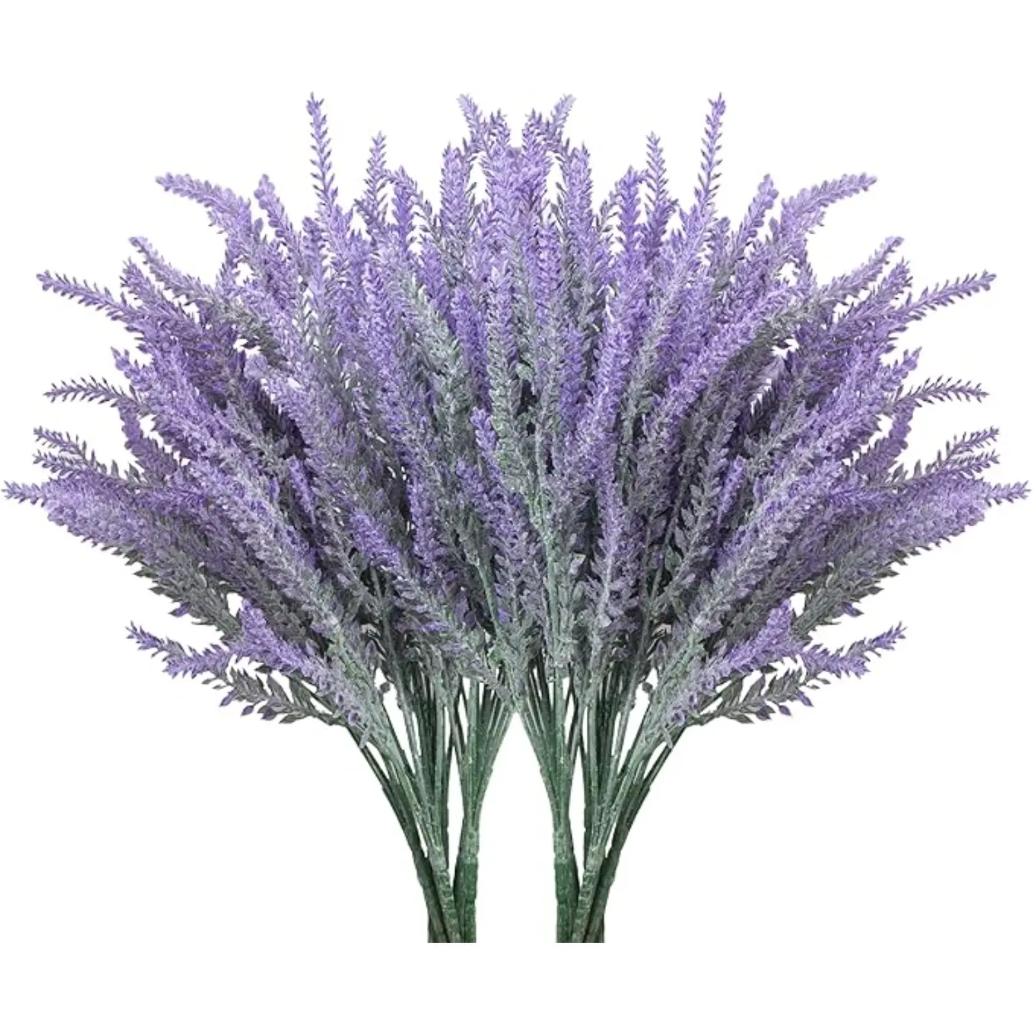 10-Pack Artificial Lavender Bouquet, Faux Plastic Decorative Flowers, Faux Flower Centerpieces for Home Decor, Bridal Shower Gift