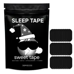 Ultra Breathable Mouth Tape One Month Supply 30 Strong Adhesive Sleep Strips, Enhanced Lip Fit for Maximum Comfort, Sport Accessories for Better Sleep
