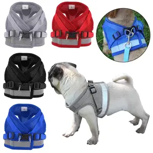 Striped Adjustable Dog Safety Harness with Leash Warm Soft Plush Pet Chest Strap for Outdoor Walking Dog & Cat Accessories US Top Seller