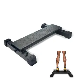 Multifunctional Steel Calf Raise Bar, Wide Standing Calf Raise Block for Calves Stretching, Foot Stretch Platform, Anti-Slip Squat Machine for Home Gym Workout