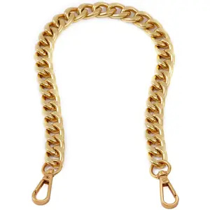 Medium Size Fabulous Metal Shoulder Crossbody Purse Strap Replacement Bag Chain Accessories (18‘’, Antique Gold)