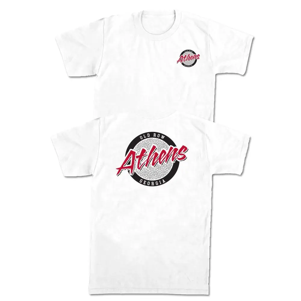 Athens Georgia Circle Logo Graphic Tee Mens Unisex Cotton Short Sleeve Vintage