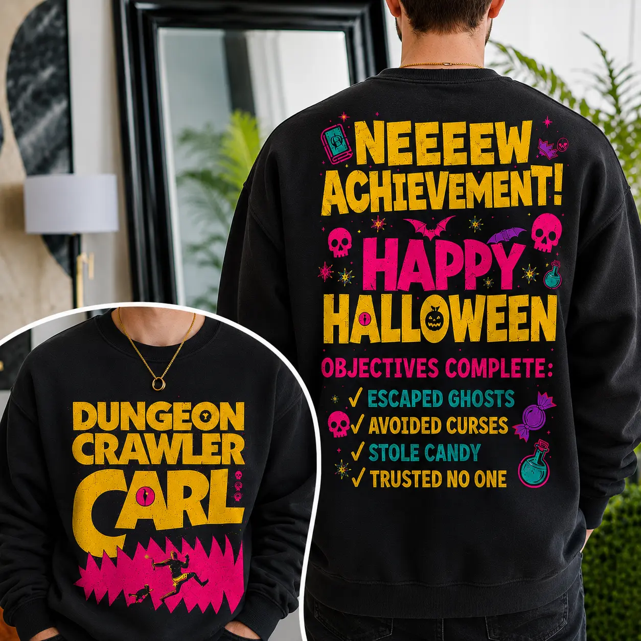Dungeon Crawler Carl Shirt, New Achievement Happy Haloween Shirt, Spooky Season, Bookish Gift, Book Lover Tee