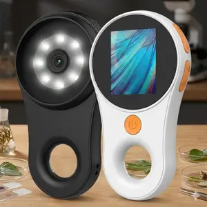 USB Digital Microscope 500X Magnification HD Portable Zoom Camera for Kids Science Exploration Teaching Research Multifunctional Tool Compatible with PC & Smartphone Engineer Workshop Inspection