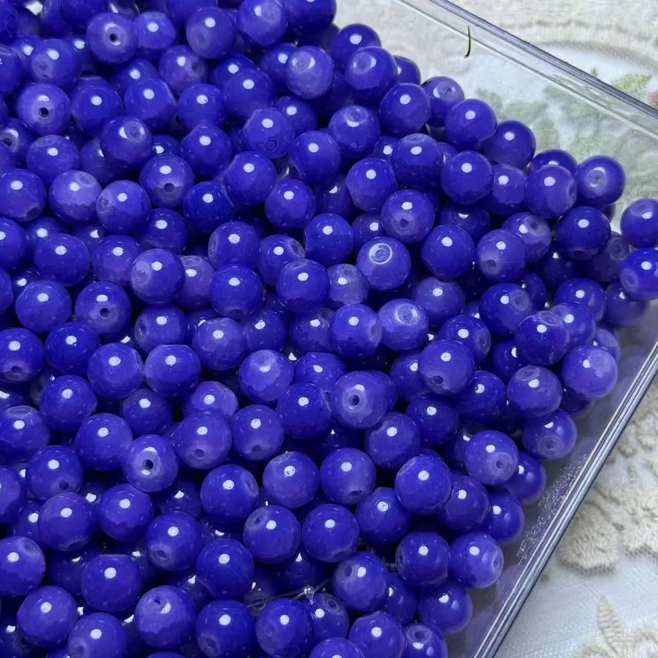 【A30】10mm Navy Blue Glass Bead 50ML