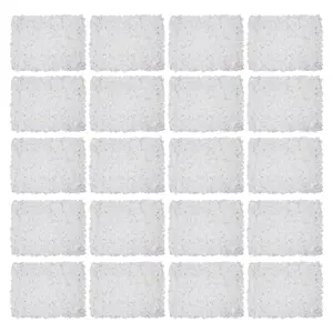 White Flower Backdrop Wall for Home Party Wedding Christmas Festival Photo Backgdrop Decor (20 White)