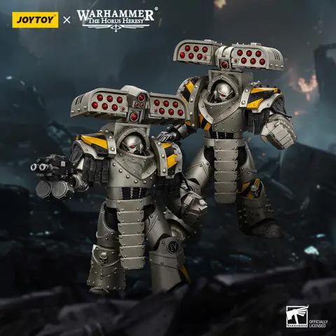 JOYTOY Warhammer "The Horus Heresy" 1/18 Action Figures lron Warriors Tyrant Siege Master Terminator with Rocket launcher