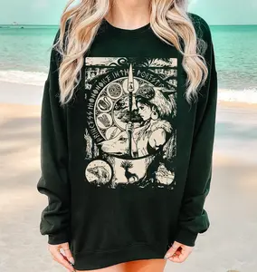 Princess Mononoke In The Forest Shirt, Mononoke Hime Sweatshirt, Forest Spirit Sweater, Kodama Tree Studio Ghibli Unisex Sweatshirt