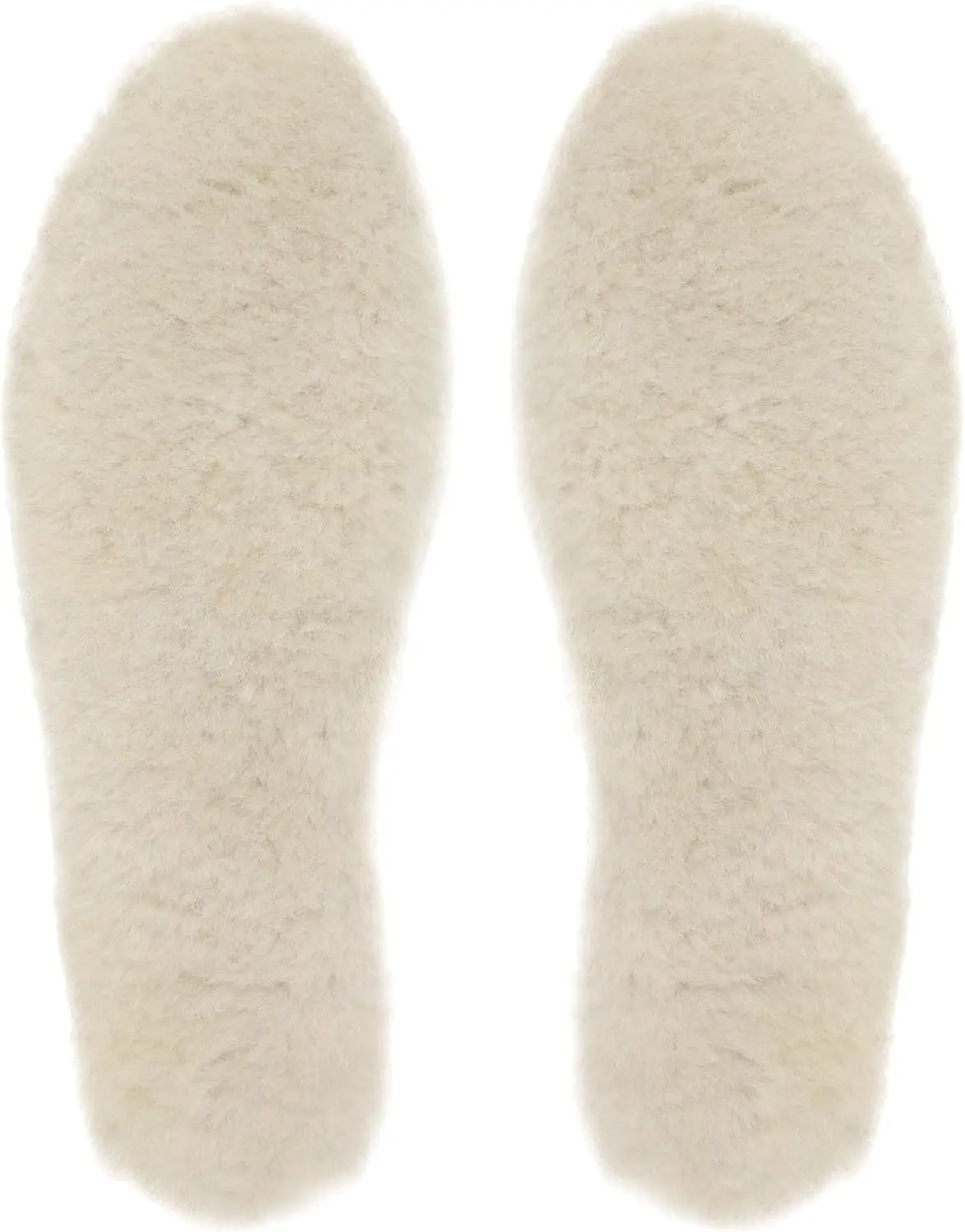 Riemot Unisex Natural Genuine Sheepskin Wool Insoles & Heel Liners, Thick Fleece Replacement Footwear Inserts for Women’s Winter Boots, Slippers