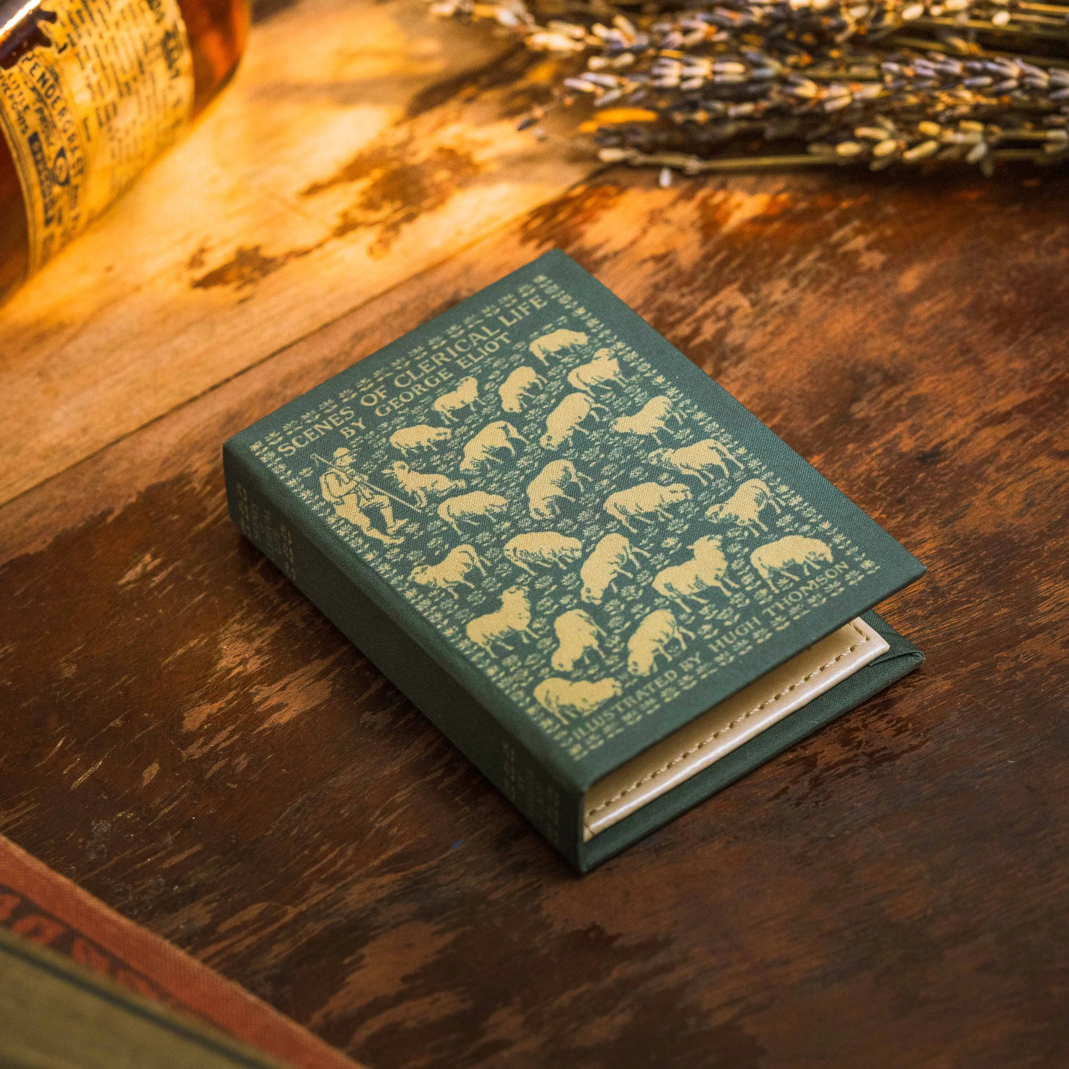Scenes of Clerical Life George Eliot 1857 Book Wallet, The Worlds First! Clothbound, Vegan Leather