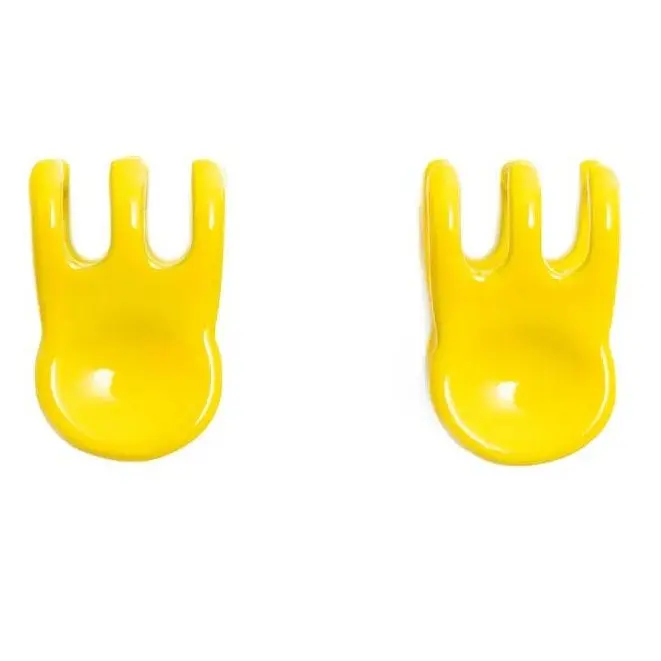 Mini Claw Clip Hoops in Lemon
