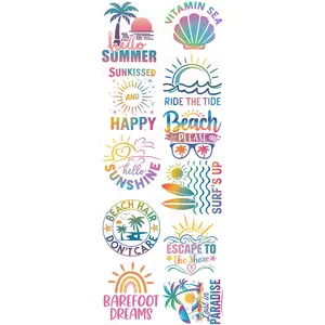 HELLO SUMMER PREMADE GANGSHEET  - 22X60  DTF TRANSFERS - DIRECT TO FILL
