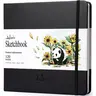 Square Mixed Media Sketchbook for Drawing, 120 Pages, 122LB/180GSM Thick Paper, Lay-Flat Perforated, Compatible with Art Markers Pen, Charcoal Pencil, Inks, Colored Pencil, Oil Pastel