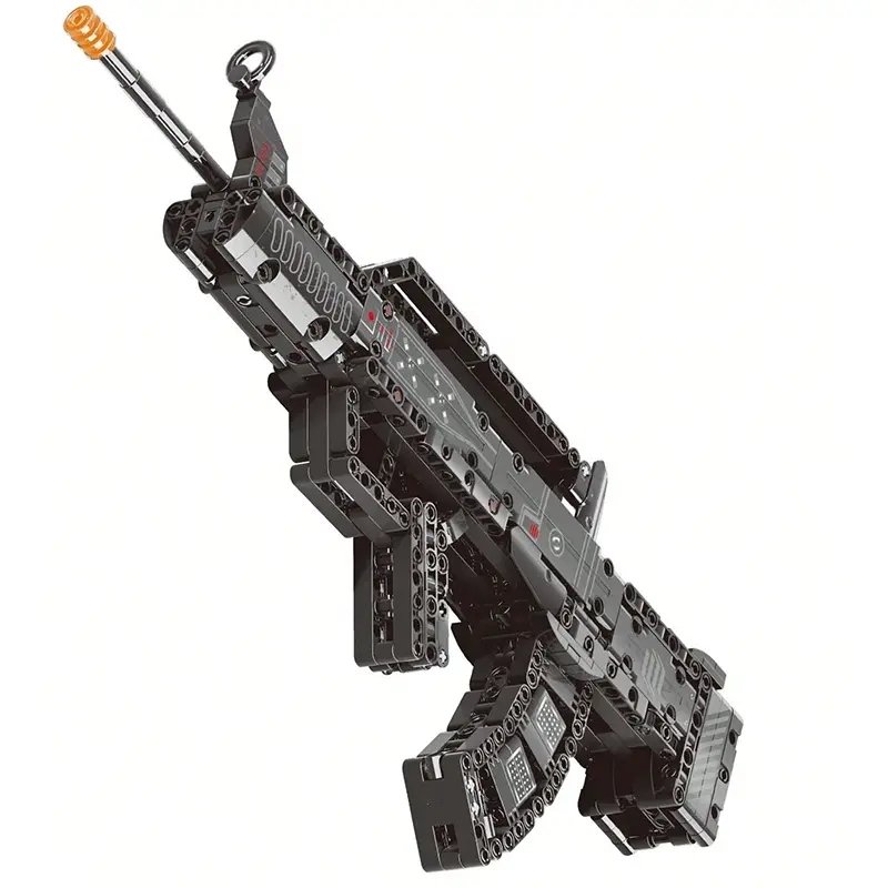Block Toy 95 Block Gun, Blasters, Gift Collection Desktop Display, Boys' Favorite Toy, Christmas Birthday Present, Building Blocks