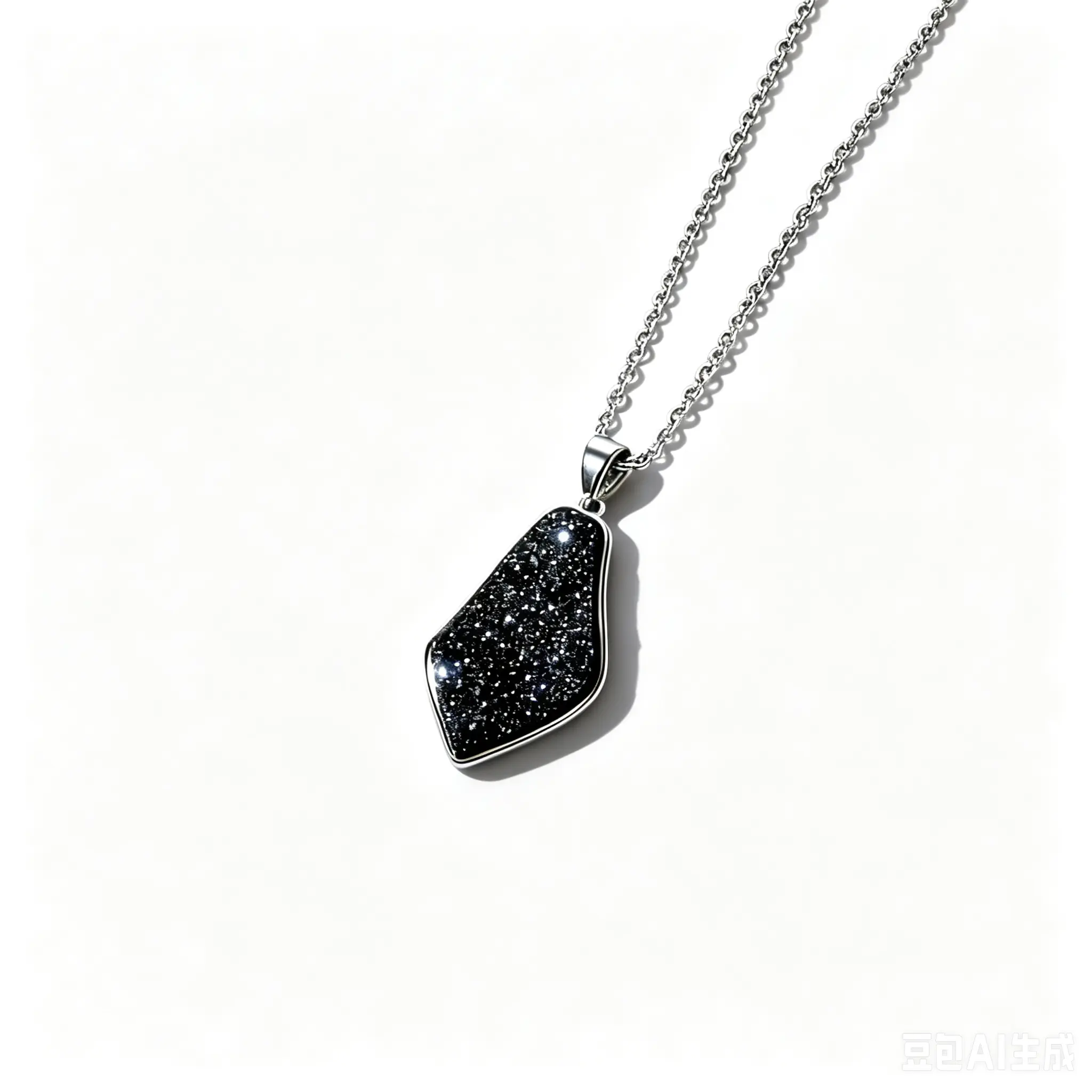 Organic Shape Crystal Necklace – Symbol of Flow & Harmony