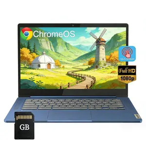 Lenovo Slim 3 Chromebook Laptop for Business Student, 14'' FHD IPS Touchscreen, 8-Core MediaTek Kompanio 520 Processor, 4GB RAM, 64GB eMMC(+Micro SD Card), Wi-Fi 6, Bluetooth, Chrome OS, Abyss Blue