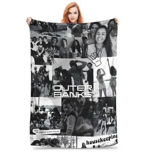 Soft Outer Banks Blanket for Home, Bedroom, Sofa, Picnic, Travel, Office, and Rest