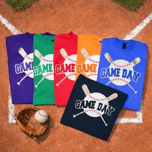 Game Day Baseball Chenille Fluffy Patch