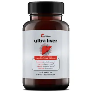 UpWellness Ultra Liver Supplement for Liver Support and Gallbladder Support with TMG, NAC Milk Thistle and More - 60 Capsules