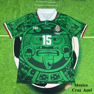 1998 Mexico National Team Home Away  Hernandez #15  Short-Sleeve Soccer Jersey